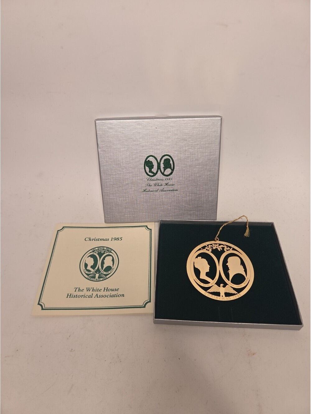 Christmas 1985 The White House Historical Association Christmas Ornament w/box